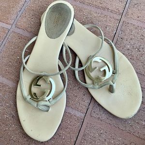 Authentic Gucci GG logo sandals